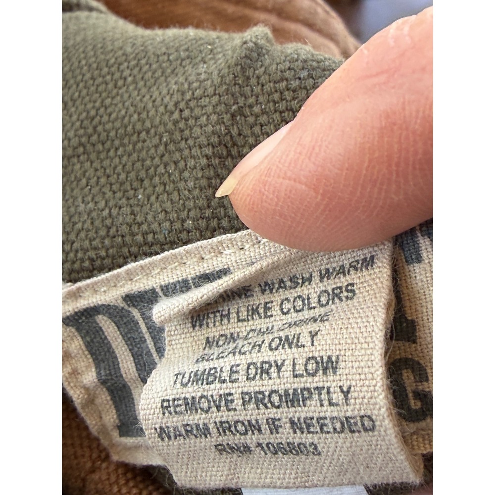 Duluth Trading Co Mens Olive Green Fire Hose Cargo Work Pants 36x34 Fits 36x32 - Picture 6 of 8